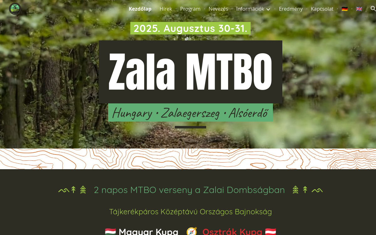Zala MTBO weboldal